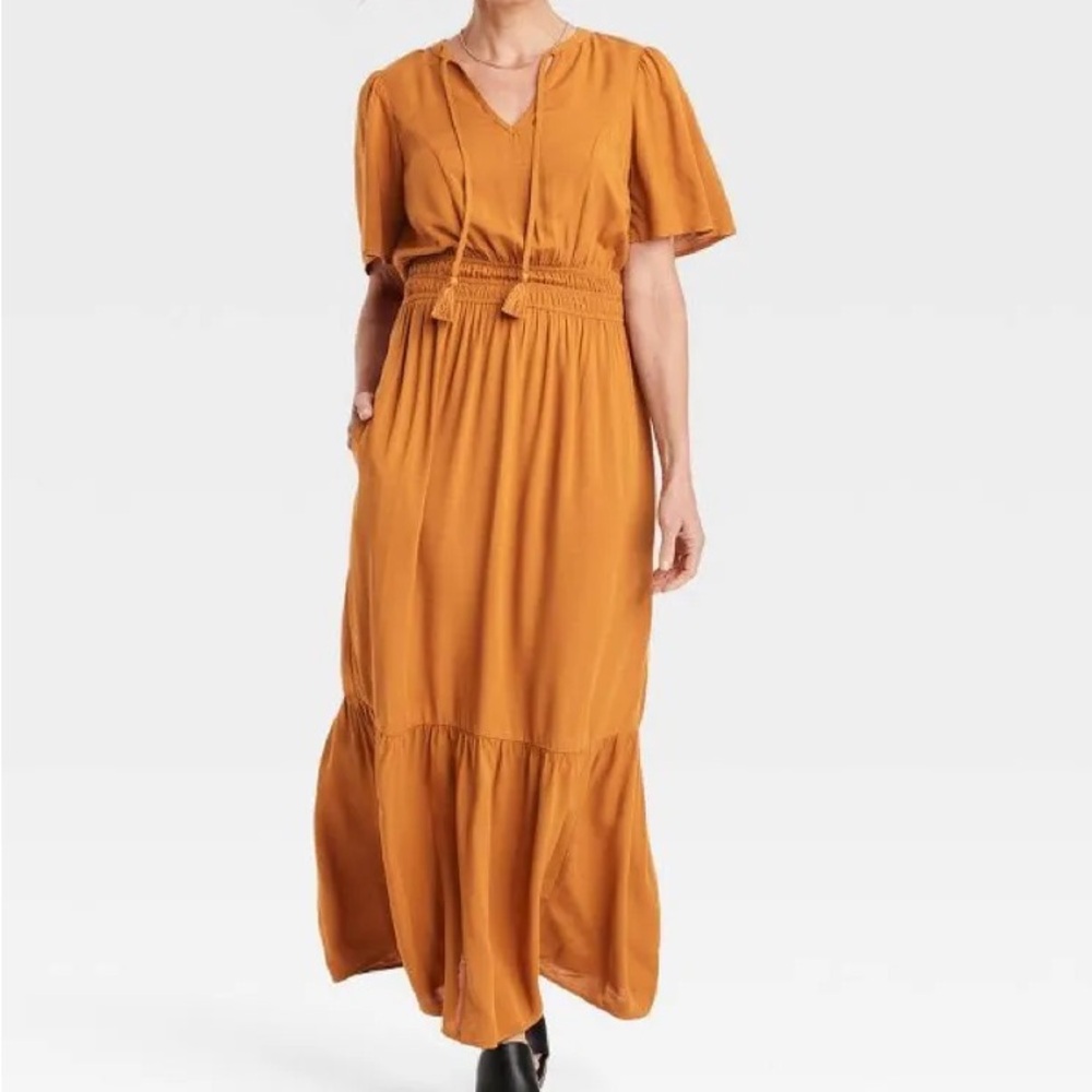 Knox Rose plus size rust dress 3X NWOT